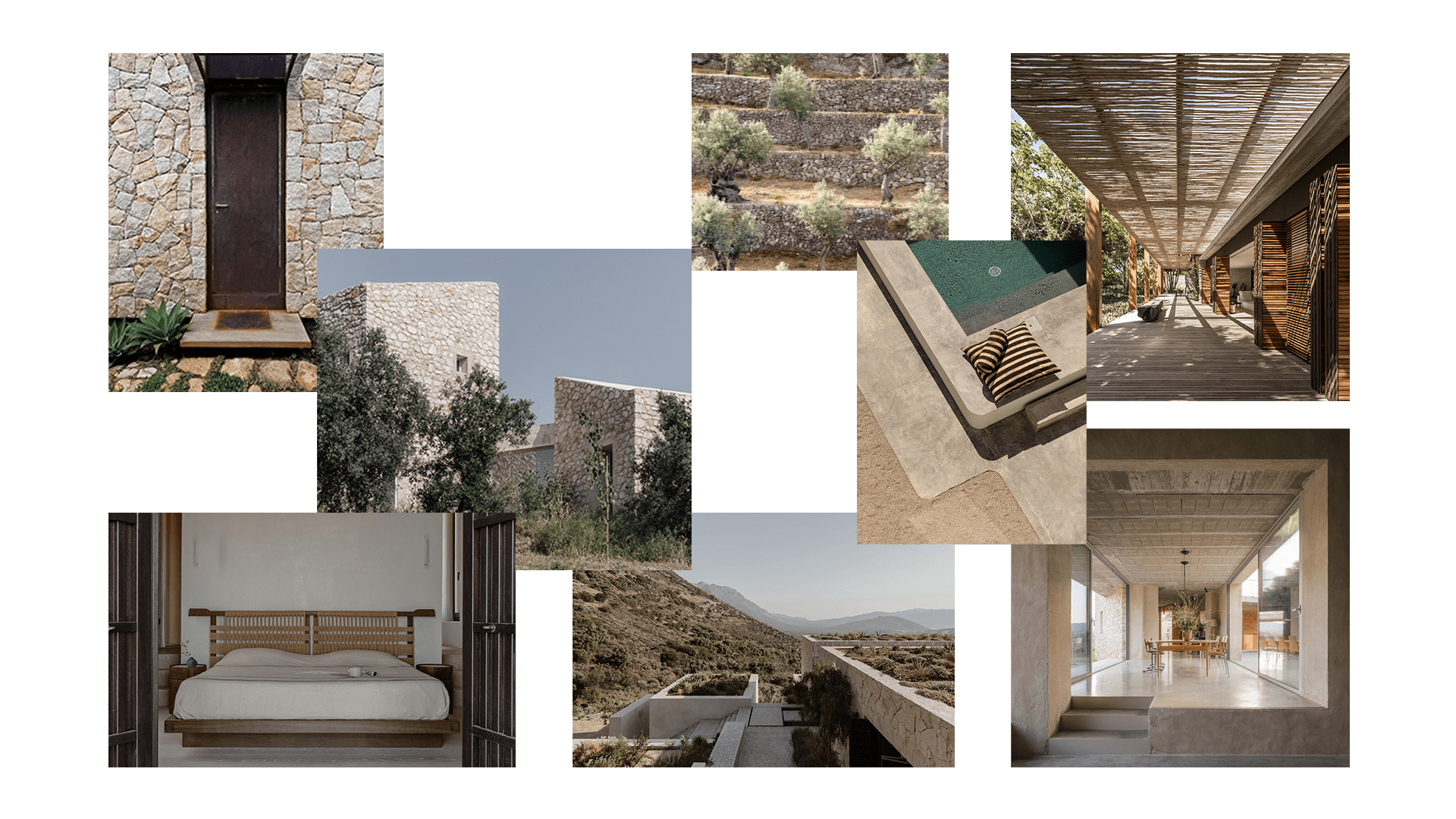 Thetacon Architecture Construction Corfu Casa Fragmento Modern villa with tennis court in Pelekas moodboard