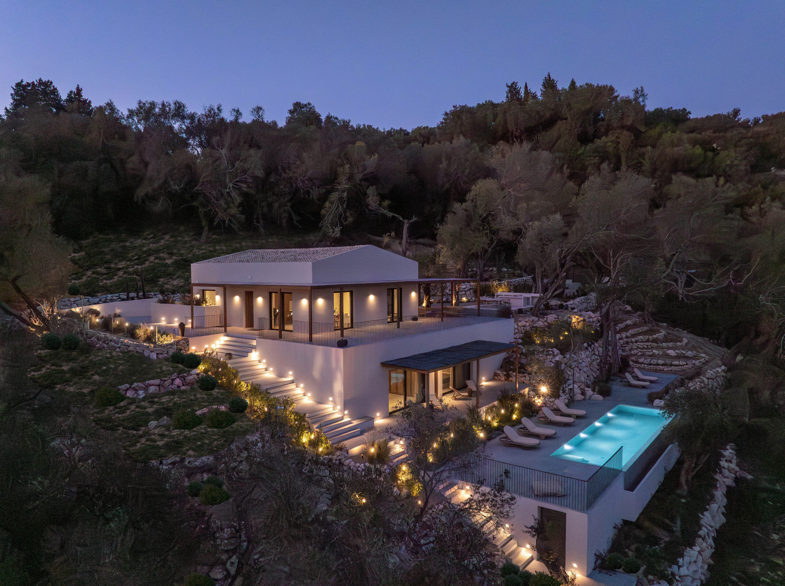 Thetacon Architecture Construction Corfu Casa Optio in Pelekas Side View 2