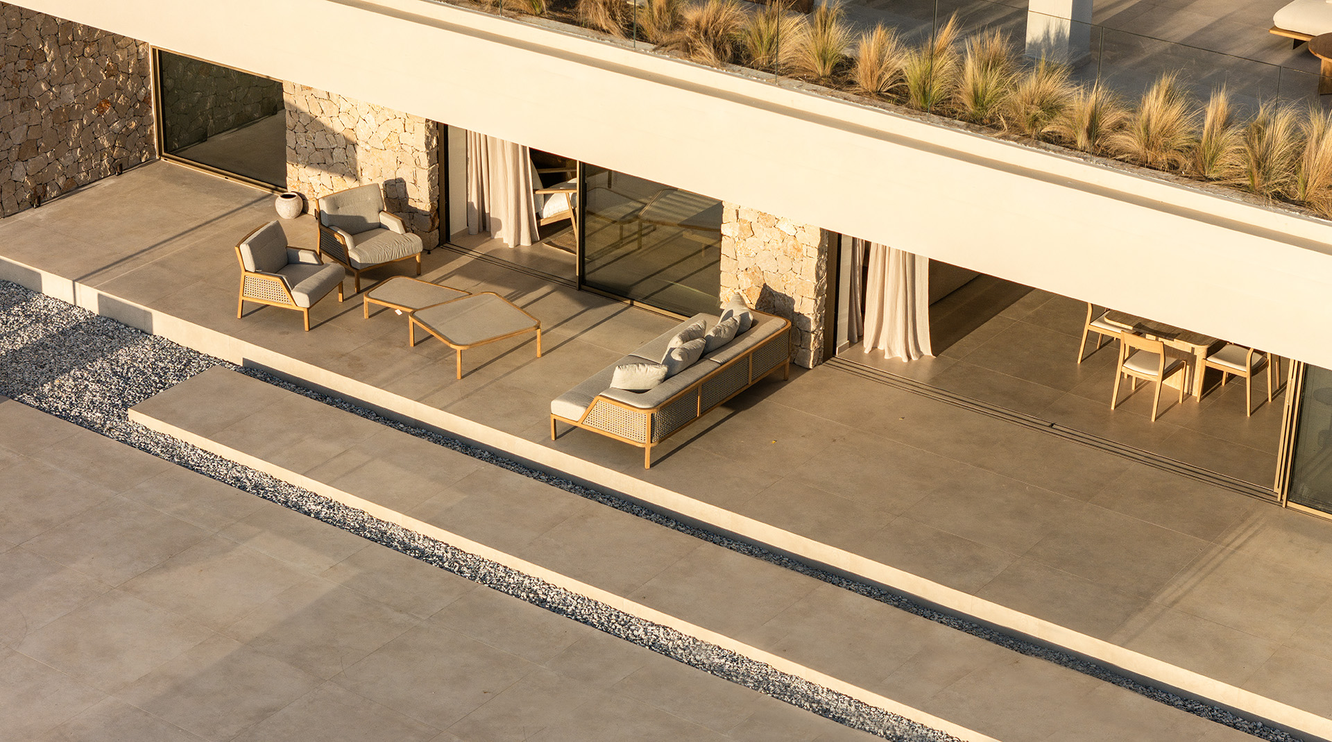 thetacon prasoudi cliff house medditerrenean residential architecture modern stone vila outsidoors perspective