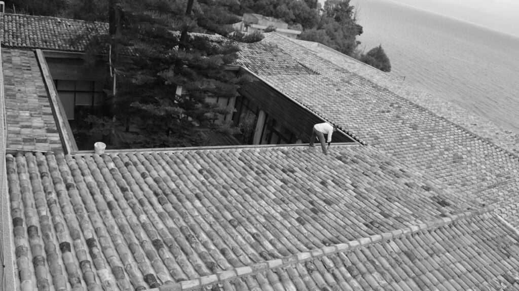 Thetacon Construction Corfu Story guess how many reclaimed roof tiles