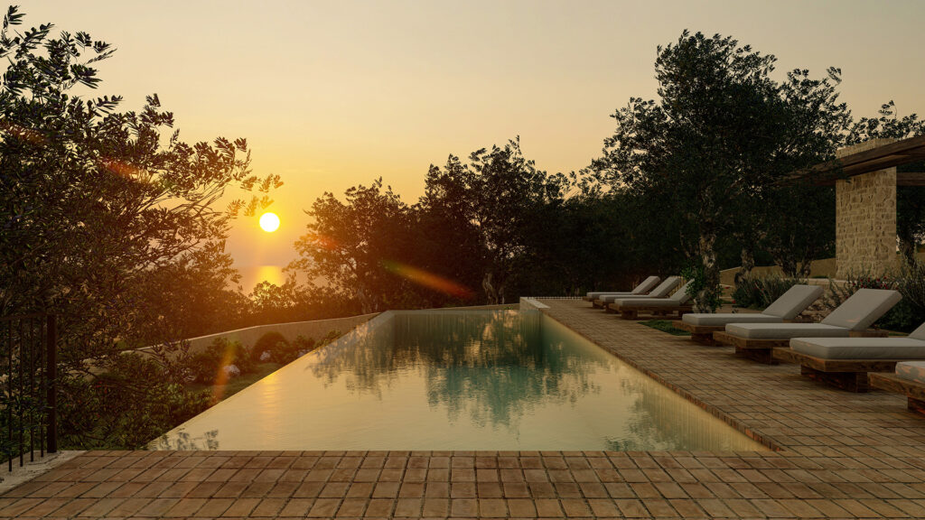 Thetacon Architecture Construction Corfu Casa Ruina Minimal villa stone sea view in Kortiraki process 12
