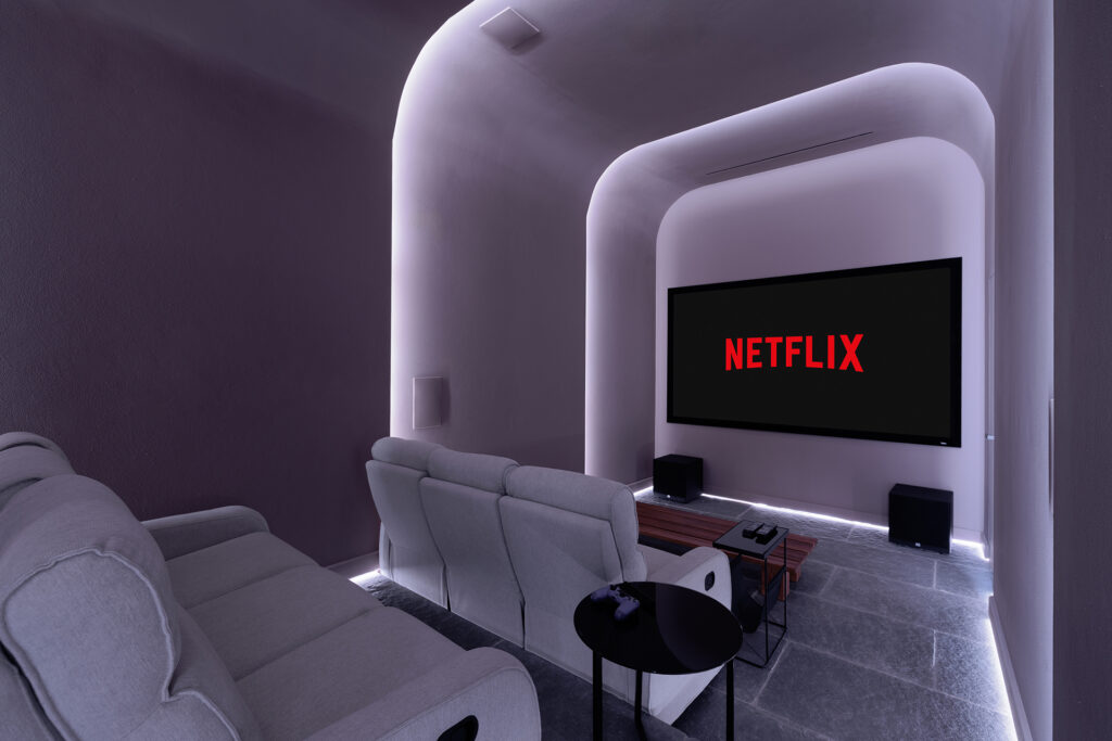 Thetacon Architecture Construction Corfu Casa Optio in Pelekas Result indoor cinema room