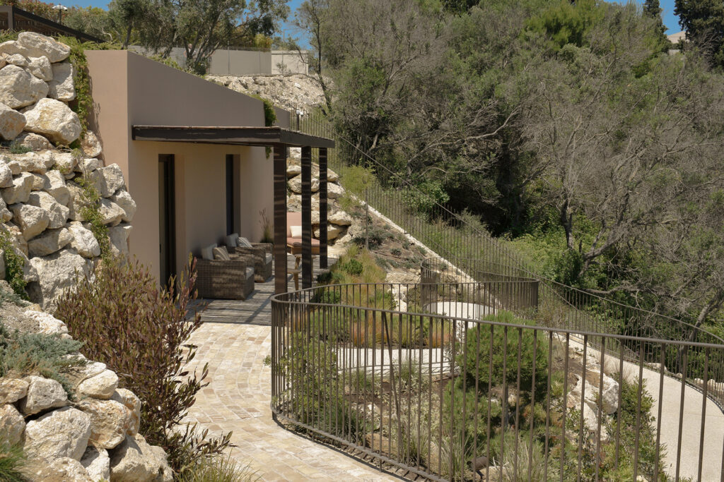 Thetacon Architecture Construction Corfu Amemto Minimal villa in Pelekas Result Details Landscape (1)