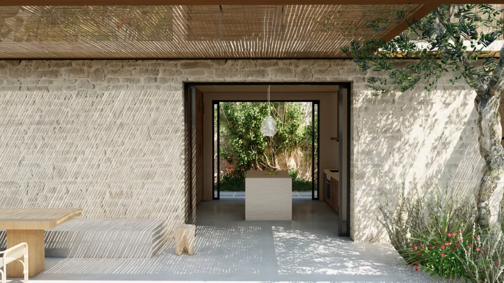 thetacon stone villa outdoor stydio