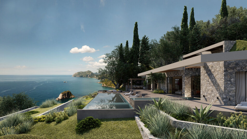 Thetacon Architecture Construction Corfu Aerostato Modern villa in Sinarades featured 0