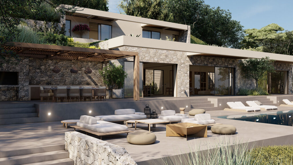 Thetacon Architecture Construction Corfu Aerostato Modern villa in Sinarades featured 1