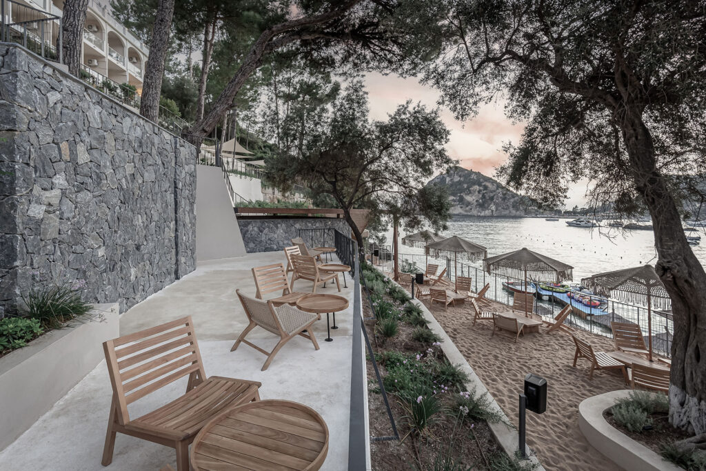 Thetacon Architecture Construction Corfu Akrotiri Beach Resort Hotel in Palaiokastritsa mediterranean sea 10
