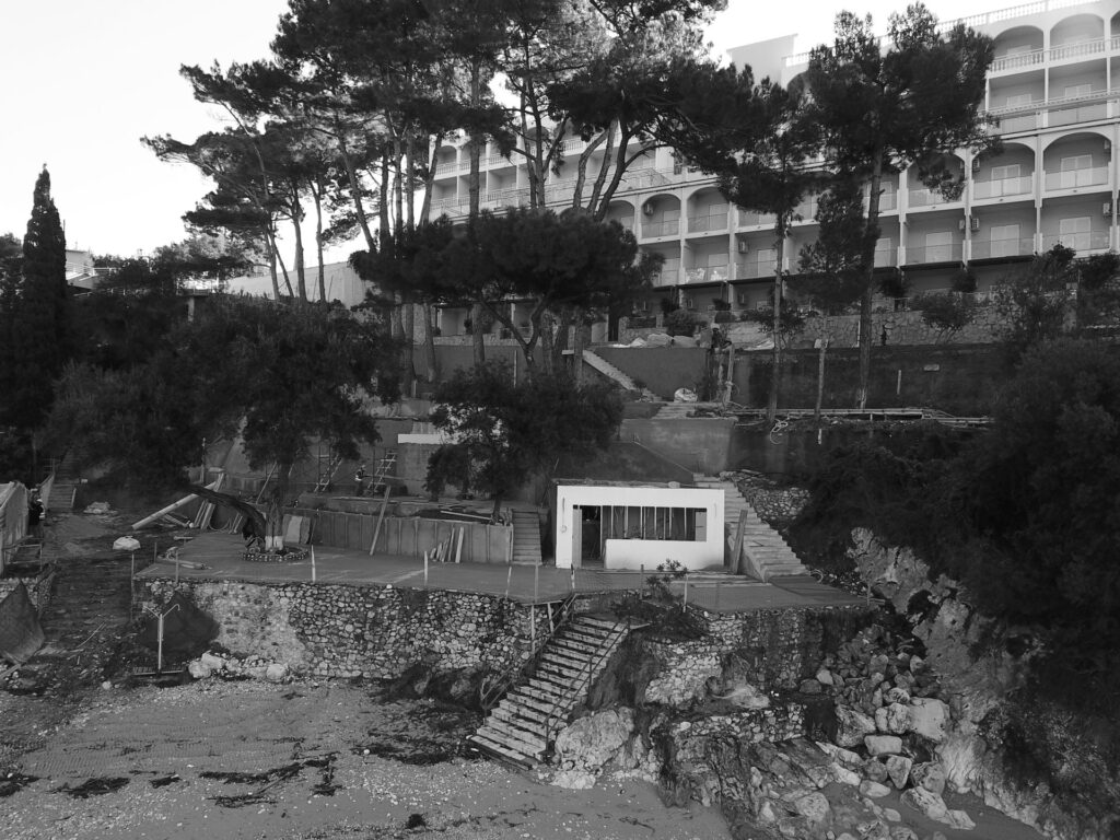 Thetacon Architecture Construction Corfu Akrotiri Beach Resort Hotel in Palaiokastritsa mediterranean sea process 4