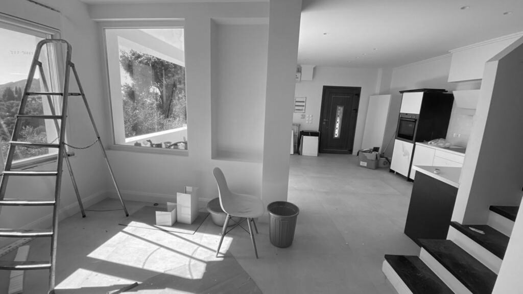 Thetacon Architecture Construction Corfu Casa Anaera modern house apartment in Plelekas process 1