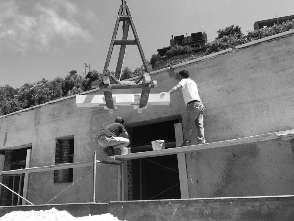 Thetacon Architecture Construction Corfu Casa Apalati Contemporary mediterranean villa in Pelekas process 13
