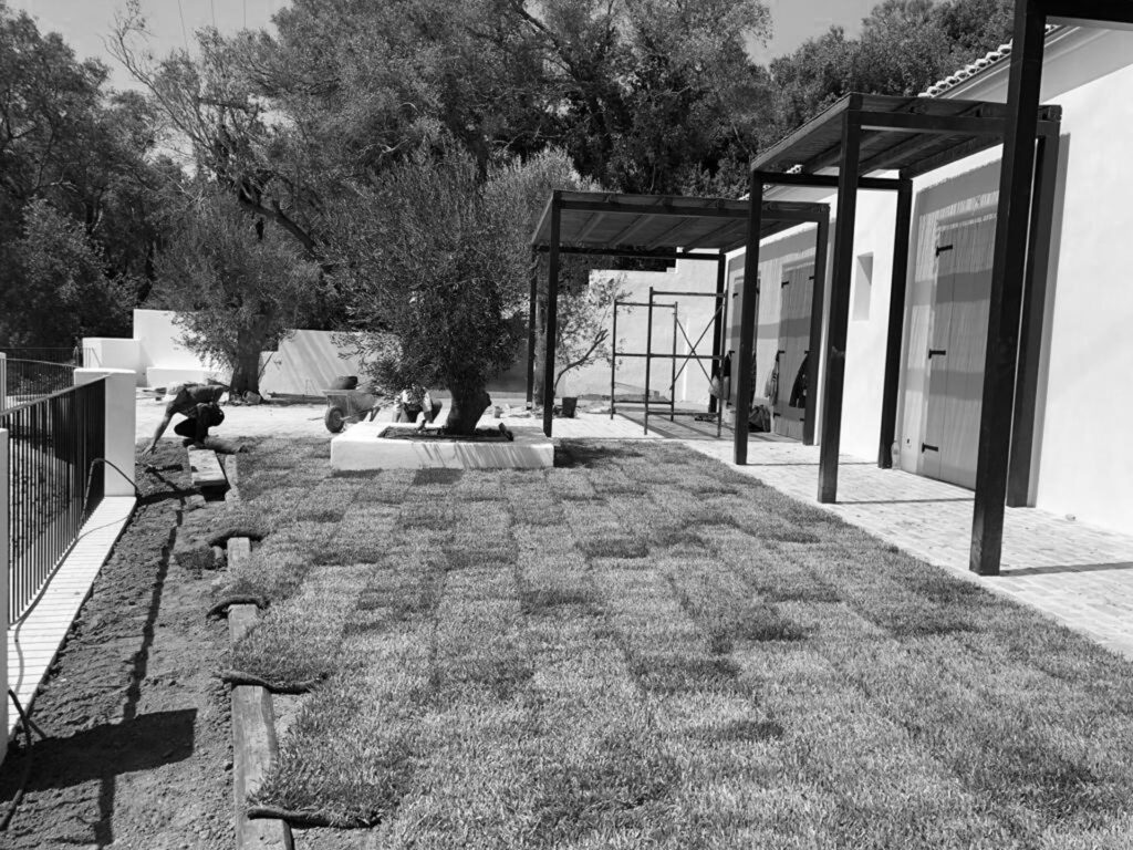 Thetacon Architecture Construction Corfu Casa Apalati Contemporary mediterranean villa in Pelekas process 20