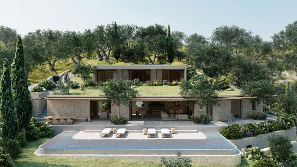 Thetacon Architecture Construction Corfu Casa Ogee Modern villa in Pelekas featured 0