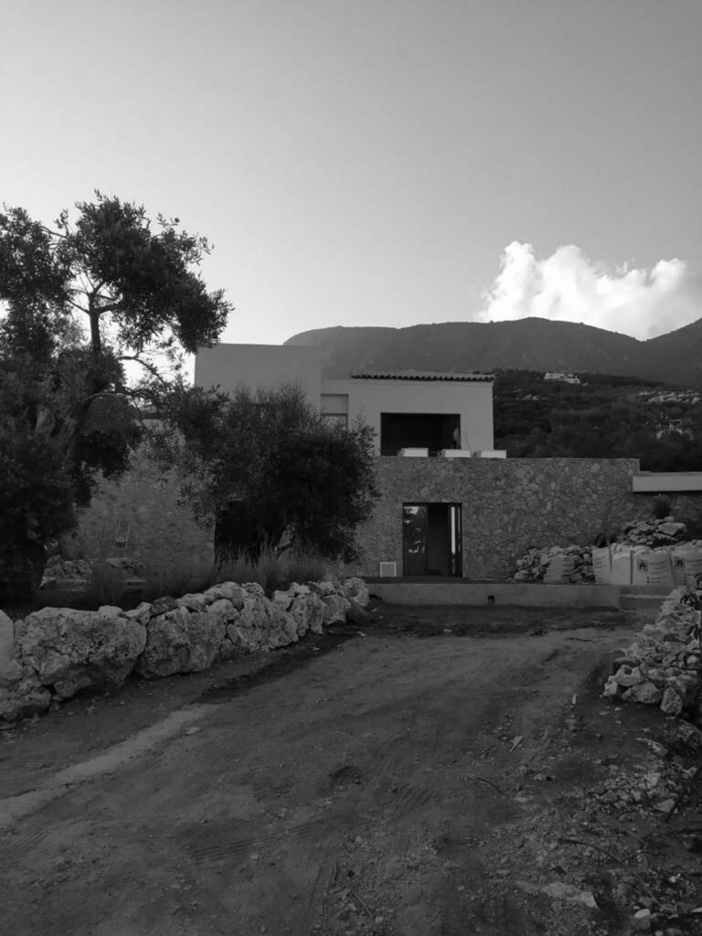 Thetacon Architecture Construction Corfu Spartilas house Modern villa in Spartilas process 2