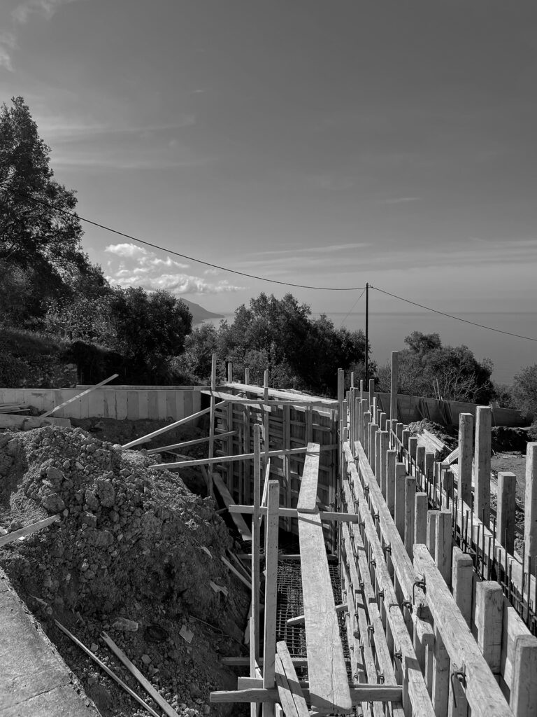 Thetacon Architecture Construction Monopati Corfu Pelekas Residential Mediterrenean Sea View Process (19)