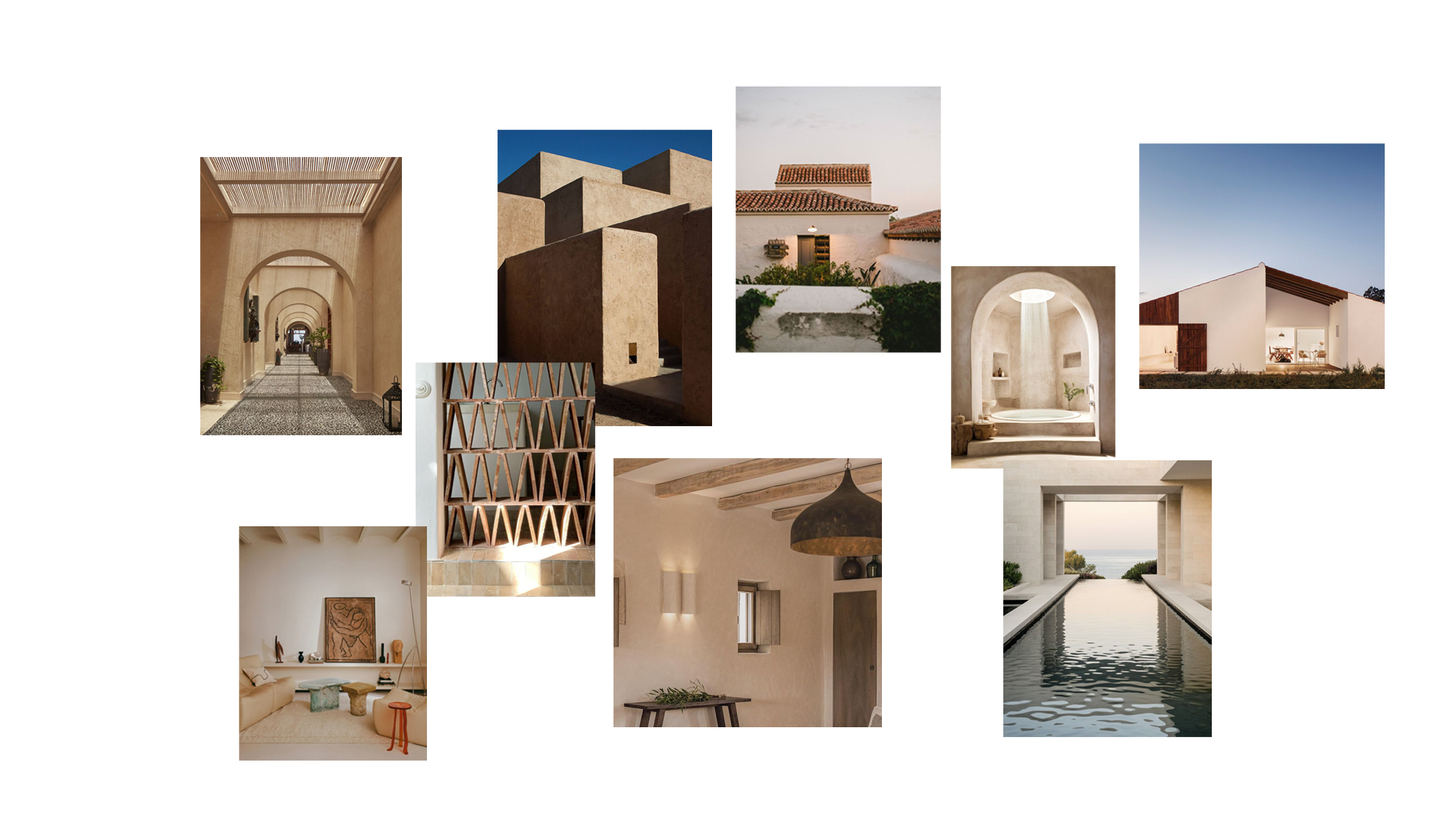 Thetacon Architecture Construction Corfu EnGaia in Pelekas process moodboard